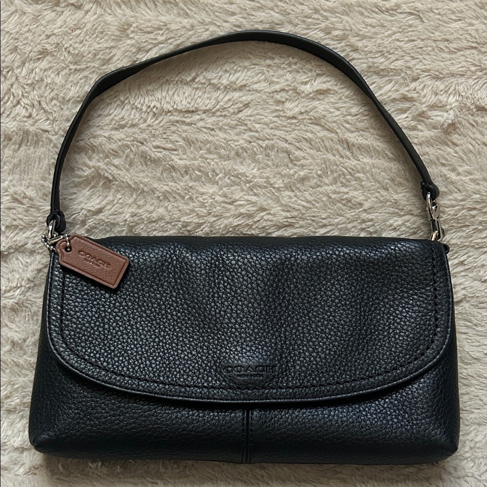 Coach Black Leather Clutch